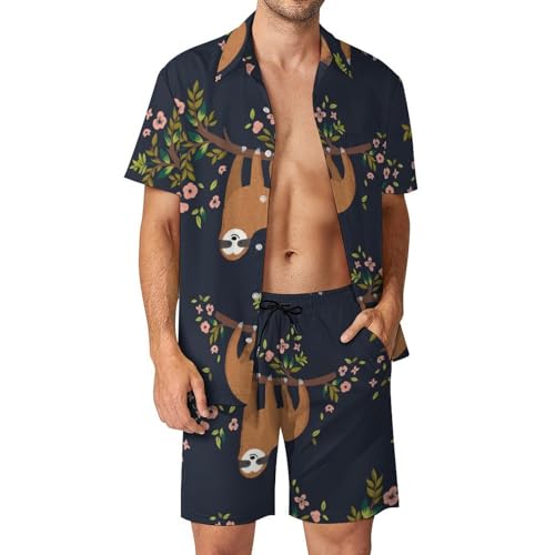 Ensemble Plage Homme Paresseux : Fini l'Inconfort en Été avec cette Chemise et Short Léger