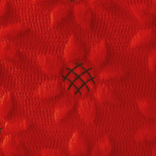 Image of DFXSZ Spring Summer Pillow Covers 20x20 inch Set of 2 Red Sunflower | Farmhouse Decor Soft Plush Faux Fur Jacquard Throw Pillow Covers|For Spring Holiday Sofa Home Decor