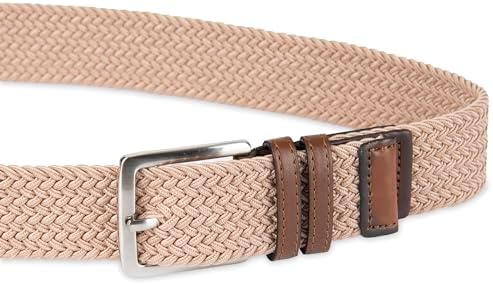 Dockers Men's Fabric Braided Web Belt, Fully Adjustable, Casual Everyday Style