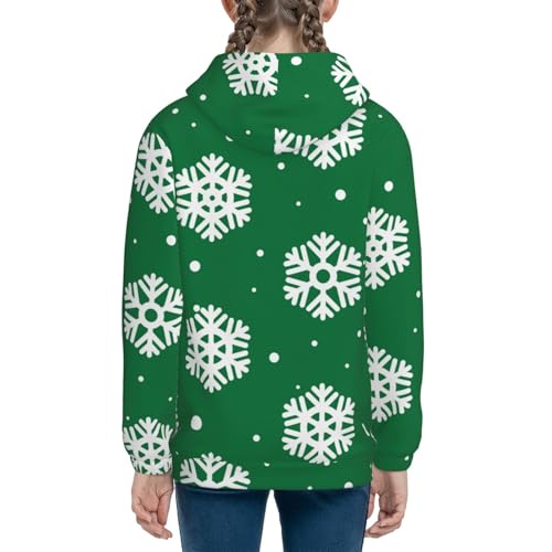 Snowflake Kids Pullover Hoodies Boys Sweatshirts Girls Athletic Clothes with Pocket4
