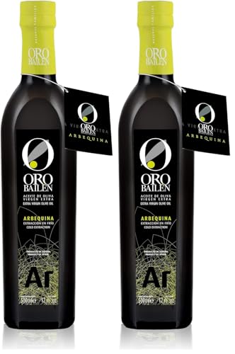 ORO BAILEN | Aceite de Oliva Virgen Extra | Reserva Familiar Arbequina 500 ml (Paquete de 2)