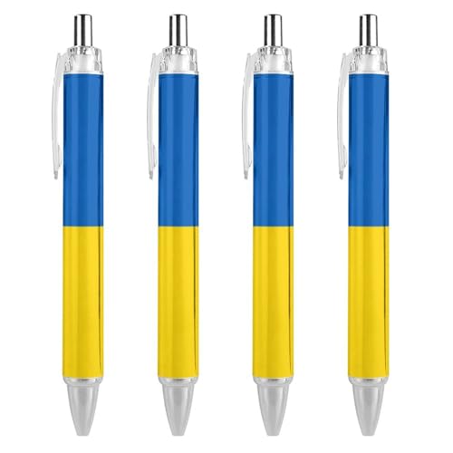 Bolígrafos de punta fina retráctiles de 0,5 mm con suave tinta negra, pack de 4 unidades
