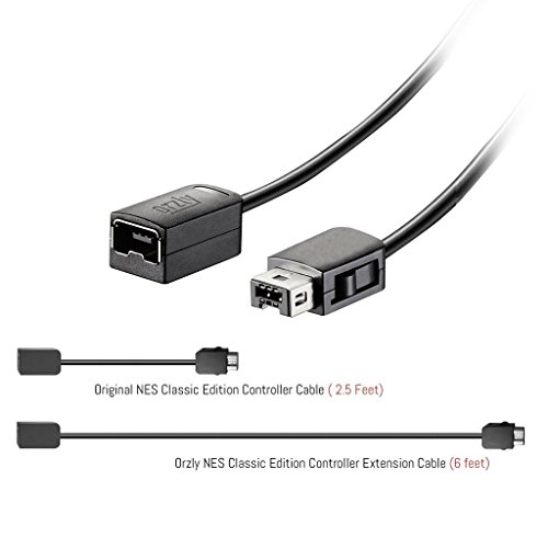 Orzly Essentials Accessory Pack For Nintendo Nes Classic (Nes Mini) - Accessories Bundle Includes 2X Control Pads, 2X Cable Extension Leads For Controllers And 1X Travel Bag (Console Not Included) #TOP7