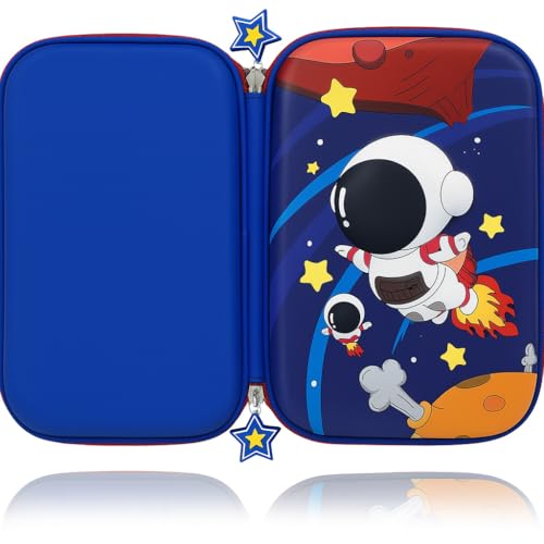 Estojo Escolar 3D Infantil Design Impermeável Organizador para Lápis e Canetas Case Bolsa Volta as Aulas Modelos Unicornio Dinossauro Astronauta EVA (Modelo 12)