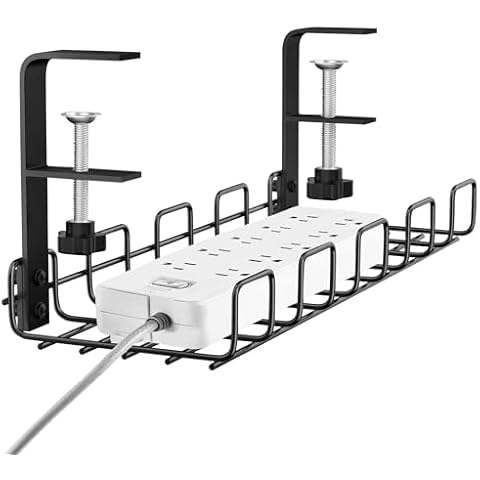 SEGNAYEN Under Desk Cable Management Tray Cover