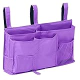 hizgo Bedside Caddy, Bed Hanging Storage Organizer with 8 Pockets for College Dorm Room, Bunk/Loft...