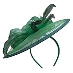 Topkids Accessories Fascinator for Women - Elegant Wedding Fascinators with Headband, Perfect Hair Accessory for Wedding Guests (UK, Alpha, One Size, Green)