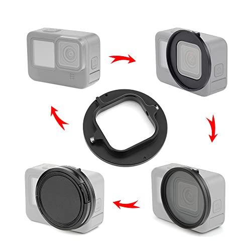 Image of PULUZ 52mm UV Lens Filter Adapter Ring for GoPro Hero11 Black / Hero11 Black Mini / HERO10 Black / HERO9 Black
