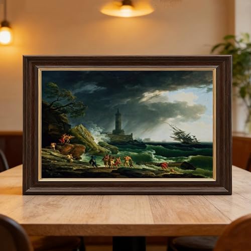 Toile tempête sur la côte méditerranéenne Vernet pour décorer votre bureau