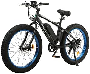 ECOTRIC Cheetah Electric Bike 26" X 4" Fat Tire Bicycle 500W 36V 12.5AH Battery EBike Beach Mountain Snow E-Bike Throttle & Pedal Assist for Adults - 90% Pre-Assembled