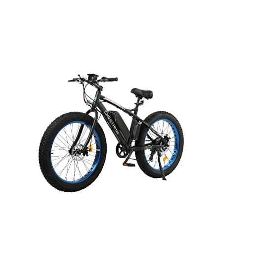 ECOTRIC Cheetah Electric Bike 26" X 4" Fat Tire Bicycle 500W 36V 12.5AH Battery EBike Beach Mountain Snow E-Bike Throttle & Pedal Assist for Adults - 90% Pre-Assembled