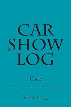 Paperback Car Show Log: Single Car Teal Cover Book