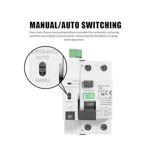 Disjoncteur différentiel réenclenchable 40A évite les pannes électriques - 3