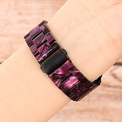 Abanen Watch Band for Garmin Venu 2 Plus/Venu Sq/Venu, 20mm Quick Release Resin Lightweight Wristband Strap with Stainless Steel Buckle for Garmin Vivoactive 3,Vivomove Sport (Purple) by Abanen - Used condition - Image 6