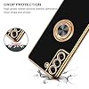 YINLAI Design for Samsung Galaxy S21 FE 5G Case, with Rotatable Ring Holder Magnetic Kickstand Stand Women Girls Soft Silicone Slim Shockproof Protective Phone Cover 6.4 inch, Black - Thumbnail Image 5