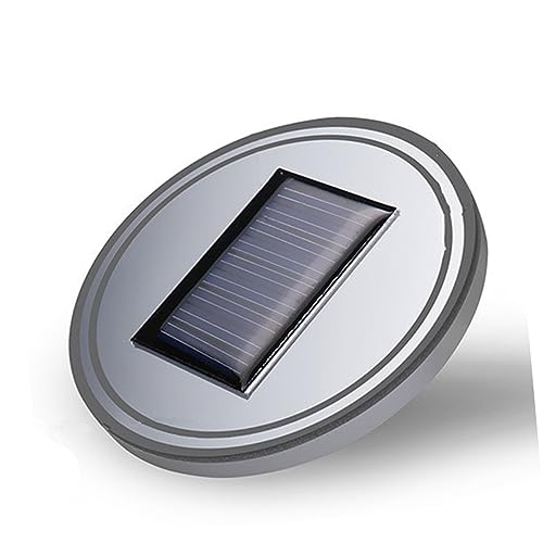 Anneome 2個ソーラー充電式カップホルダーライト 車用防水滑り止めコースター 多車種対応 アクリル製耐 防止 インテリア雰囲気演出