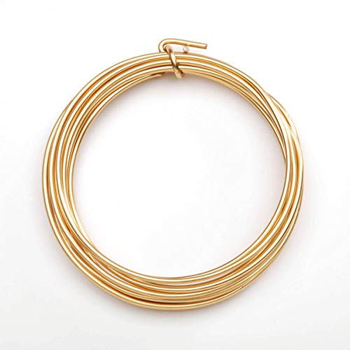 Jewelry Designer 1999-1525 Aluminum Jewelry Wire Gold 12G 3Yds