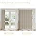AJAZZ 100% Blackout Doorway Curtains Accordion Doors for Doorway Curtains Applicable Patio Door Curtain Sliding Door Curtains Sliding Door Blinds Closet Curtains(Cream White 98
