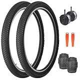 MEGHNA 29 x 2.125 inch Foldable Mountain Bike Tire, Black, Knobby, Clincher, All...