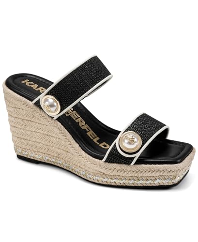 Sandale cage espadrille KARL LAGERFELD Carsen aux finitions couture