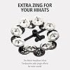 Meinl Percussion Headliner Hihat Tambourine - Tambourine Add-On for Drum Cymbals - 5-inch Diameter - Mylar / Steel, Black / Silver (HTHH2BK) #1