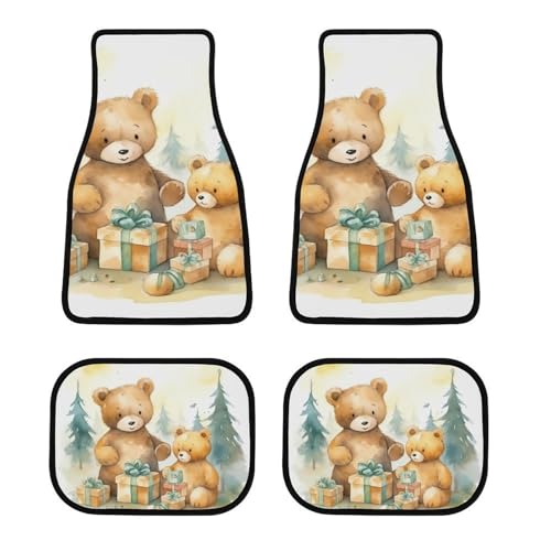 Tapis de sol voiture avec talonnette de sécurité Bear in Gift pour une finition sobre
