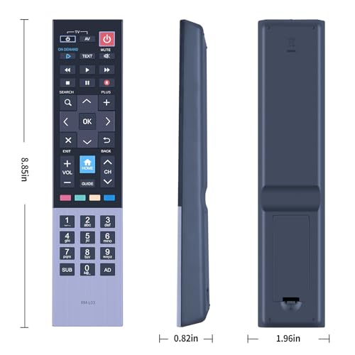 New Replacement RM-L03 Remote Control for Humax Freeview Play Recorder FVP-4000T RML03 FVP4000T, Black - Image 4