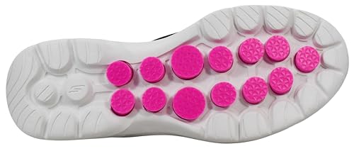 Skechers Women's Hands Free Slip-Ins Go Walk 6-Fabulous View Sneaker, Black/Hot Pink, 7.5 M US