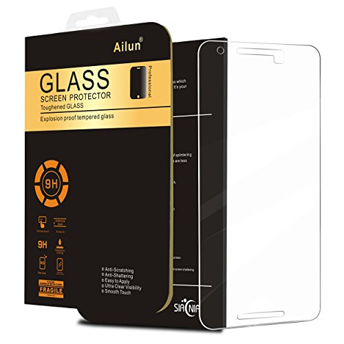 Nexus 5X Screen Protector,by Ailun,Tempered Glass for LG Google Nexus 5X,2.5D Edge,Ultra Clear,Anti-Scratches,Case Friendly-Siania Retail Package