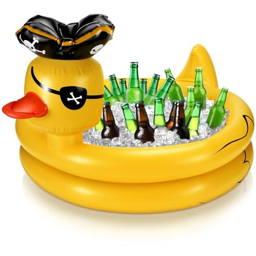 Glacière gonflable canard de piscine pour vos fêtes entre amis et vacances d'été