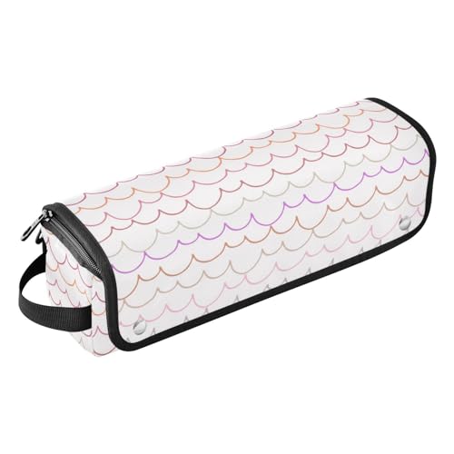 Borsa da viaggio per utensili per capelli da donna e tappetino resistente al calore con cerniera impermeabile custodia da per ferri da stiro piastre arricciacapelli curva