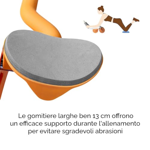 Rolo abdominal y rueda para ejercicios de core con retorno asistido 5