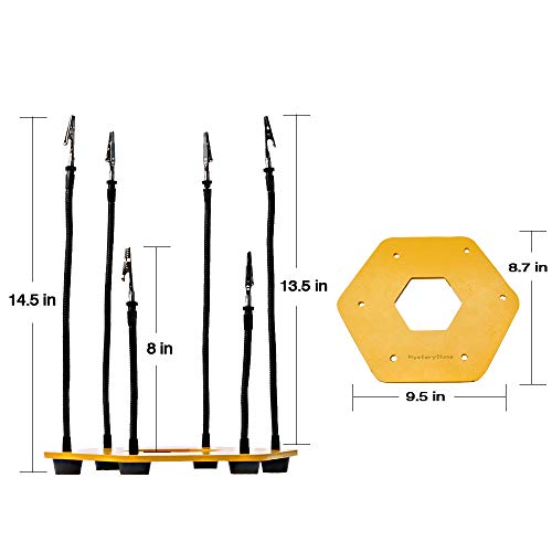 Soldering Helping Hands Third Hand Tool with Heavy Duty Steel Base, Third Hand Soldering Tool and Vise with 6 Flexible Gooseneck Metal Arms and Clips for Soldering Work Station - Thumbnail 4