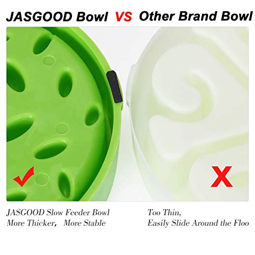 Jasgood Slow Feeder Dog Bowl For Medium Dogs Slow Feeding Interactive Bloat Stop Dog Bowls,Blue,Medium #TOP5