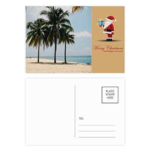 Cartes postales de remerciement lot de 20 illustration plage arbre de mer correspondance nature