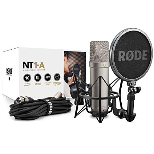 Rode NT1-A condensatormicrofoon + KEEPDRUM NB35 tafel-microfoonarm microfoonstandaard scharnierarm (geel) - Image 4