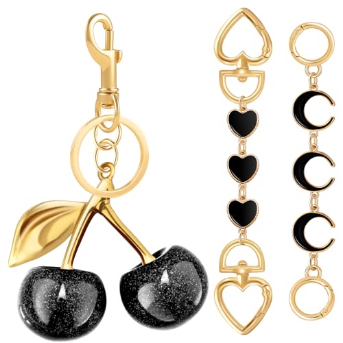 3Pcs Bag Extender Chain Gold Purse Extender Chain Heart Moon