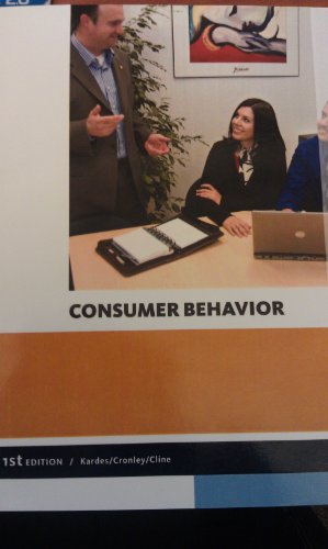 Consumer Behavior (1st Edition - Cengage Learning) 1285553020 Book Cover