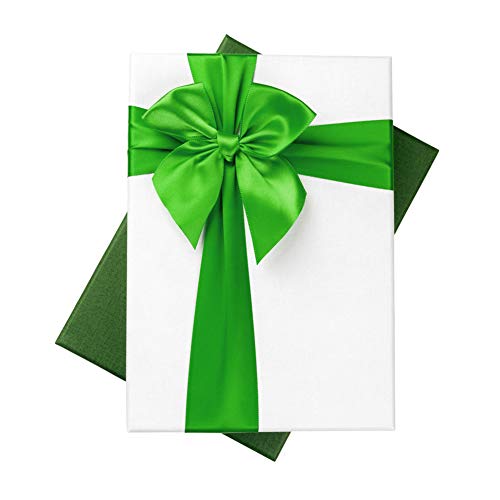 Image of Solid Color Double Faced Green Satin Ribbon 2 inch X 25 Yards, Ribbons Perfect for Crafts, Wedding Decor, Bow Making, Sewing, Gift Package Wrapping and More
