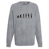 Fabulous Felpa da uomo Evolution Fisarmonica Musette Instrument Musicien France, grigio, L
