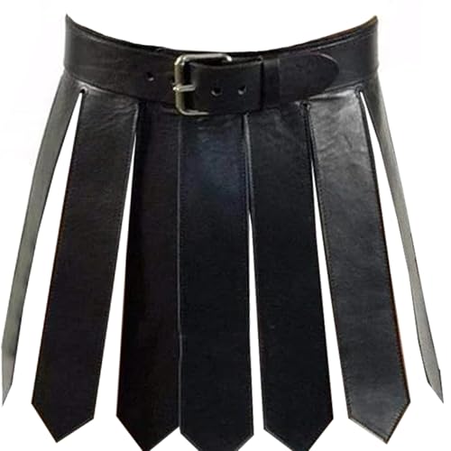 Costume médiéval kilt homme et femme jupe cuir PU de cosplay