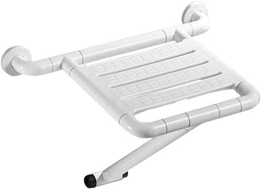 Bath Stools,Shower Stools Foldable Wall Bath Stool Stainless Steel Bathrooms Folding Chairs Wall Mounted Reinforce Bath Chair for Elderly and Stability Folding Accessible Bathing s