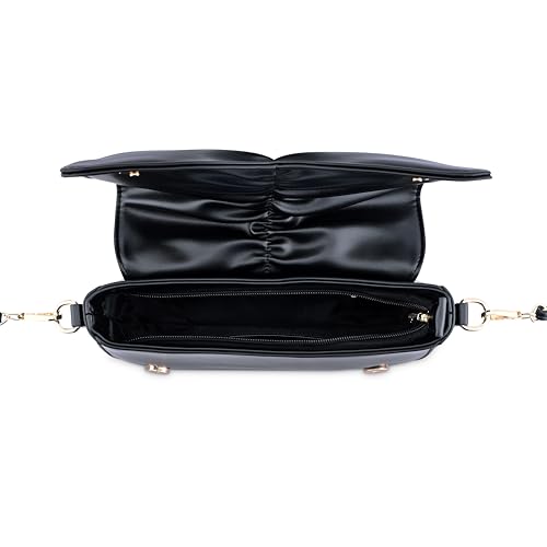 Image of Fastrack Bow-tiful Sling | Faux-Leather Women Handbags| Ladies Purse Handbag | Sling Bag for Casual Carry