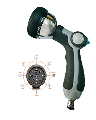 Preisvergleich Produktbild losolese Gartenbrause Handbrause Garten Multifunktion Wasserspritze Garten Handbrause Reinigungsspritze Hochdruck Handsprüher 8Einstellbare Bewässerungsmuster, Gartenbrause Tropfsicherung