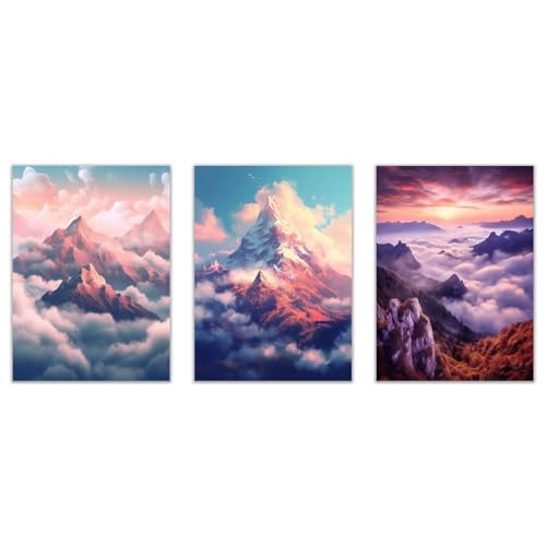Tableau montagne pour rafraîchir un mur de salon vide