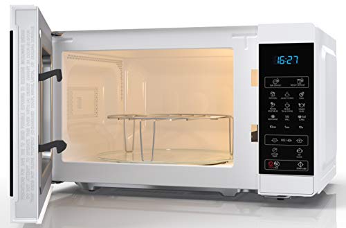 SHARP-YC-MG02UW-800W-20L-Microwave-with-Grill-Electronic-control-11-Power-Levels-White