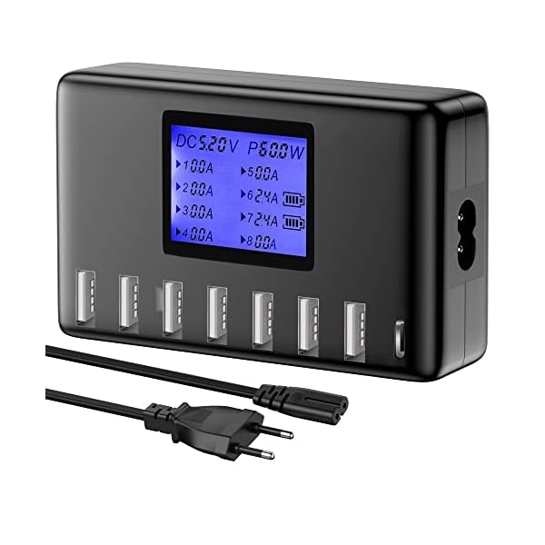 Estación de Carga USB 60W 8 Puertos USB