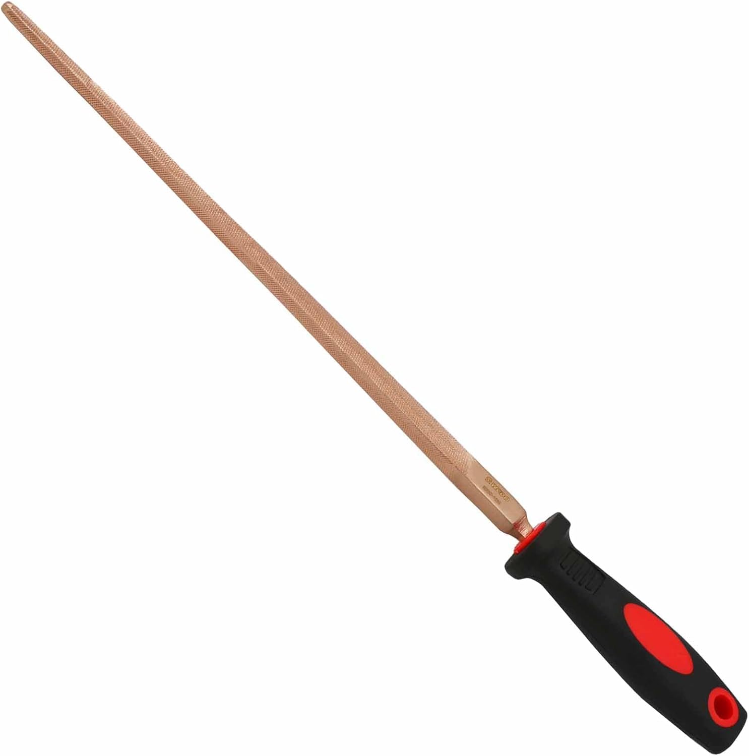 WEDO Non-Sparking Square File with Non-Slip Handle,Spark-free Safety File, Beryllium Copper, Non-Magnetic, DIN Standard, BAM & FM Certificate, 8Inch, 200mm