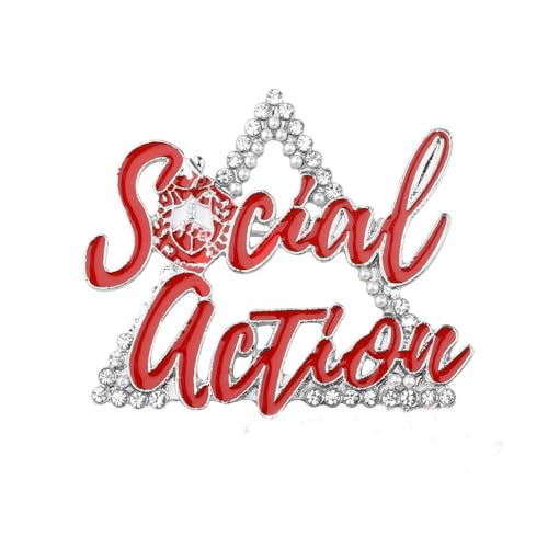 Image of CENWA Sorority Jewelry Gift Social Action Brooch Pin Greek Sorority Gift Graduation Jewelry for Women