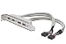 Produktbild DIGITUS USB 2.0 Slotblech - 0.25 m - 2x IDC (10-Pin) (Bu) zu 4x USB A (Bu) - 480 Mbit/s - USB-Kompatibel - Beige